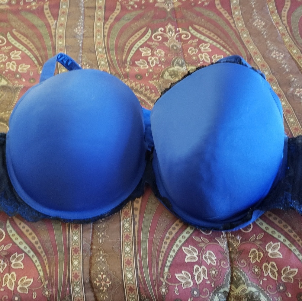 Torrid blue lace bra 46 C